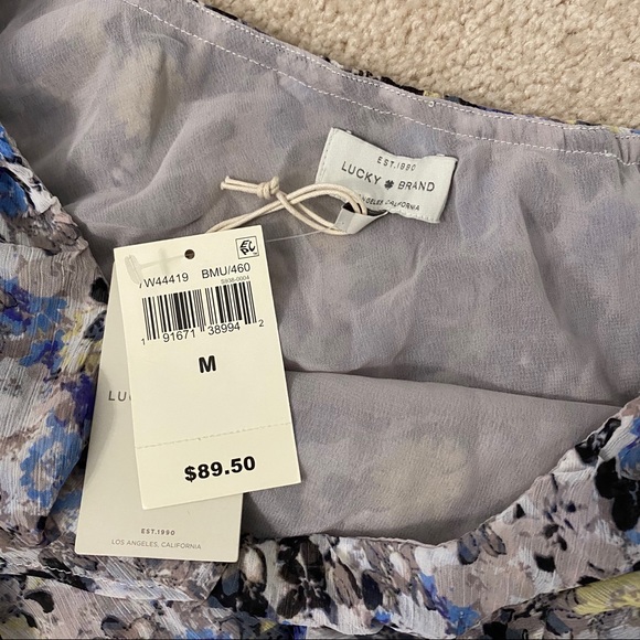 NWT Floral One Shoulder Top - Picture 9 of 9